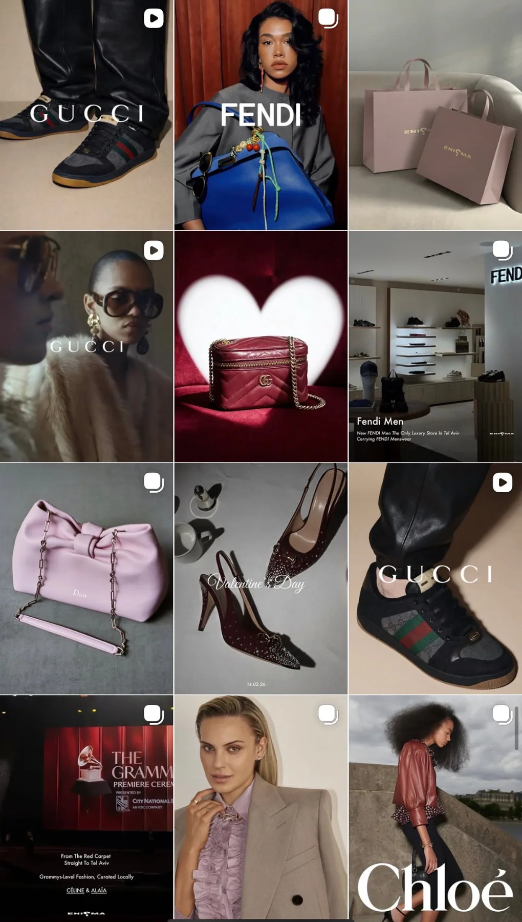 Enigma Instagram feed grid 2