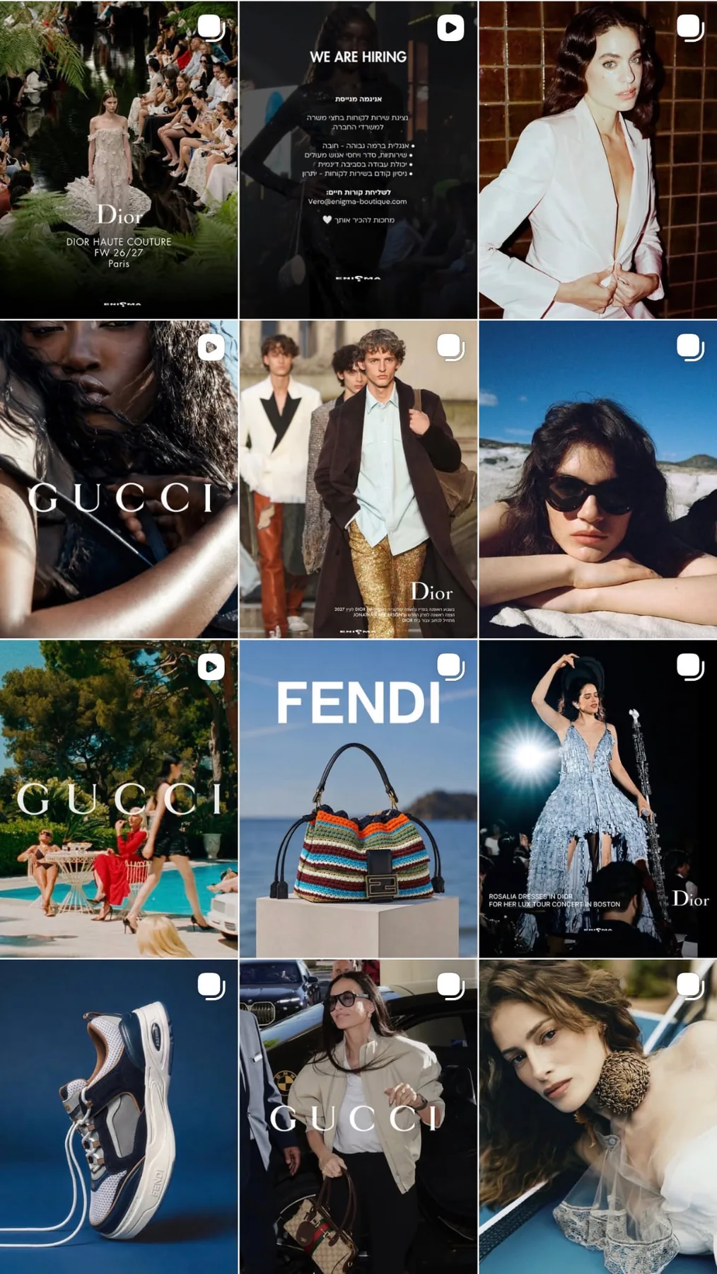 Enigma Instagram feed grid 7