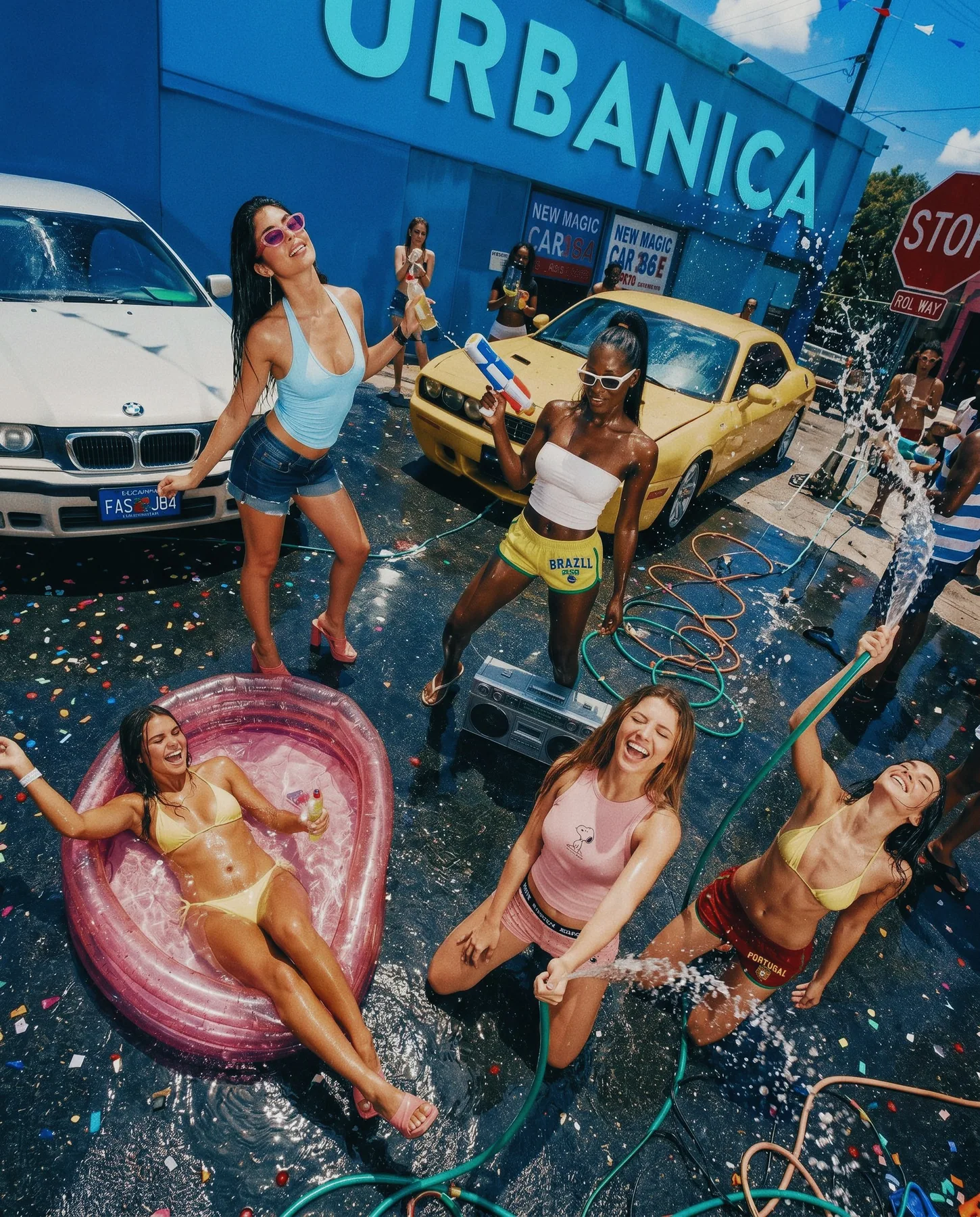 Urbanica Pride campaign, poolside crew