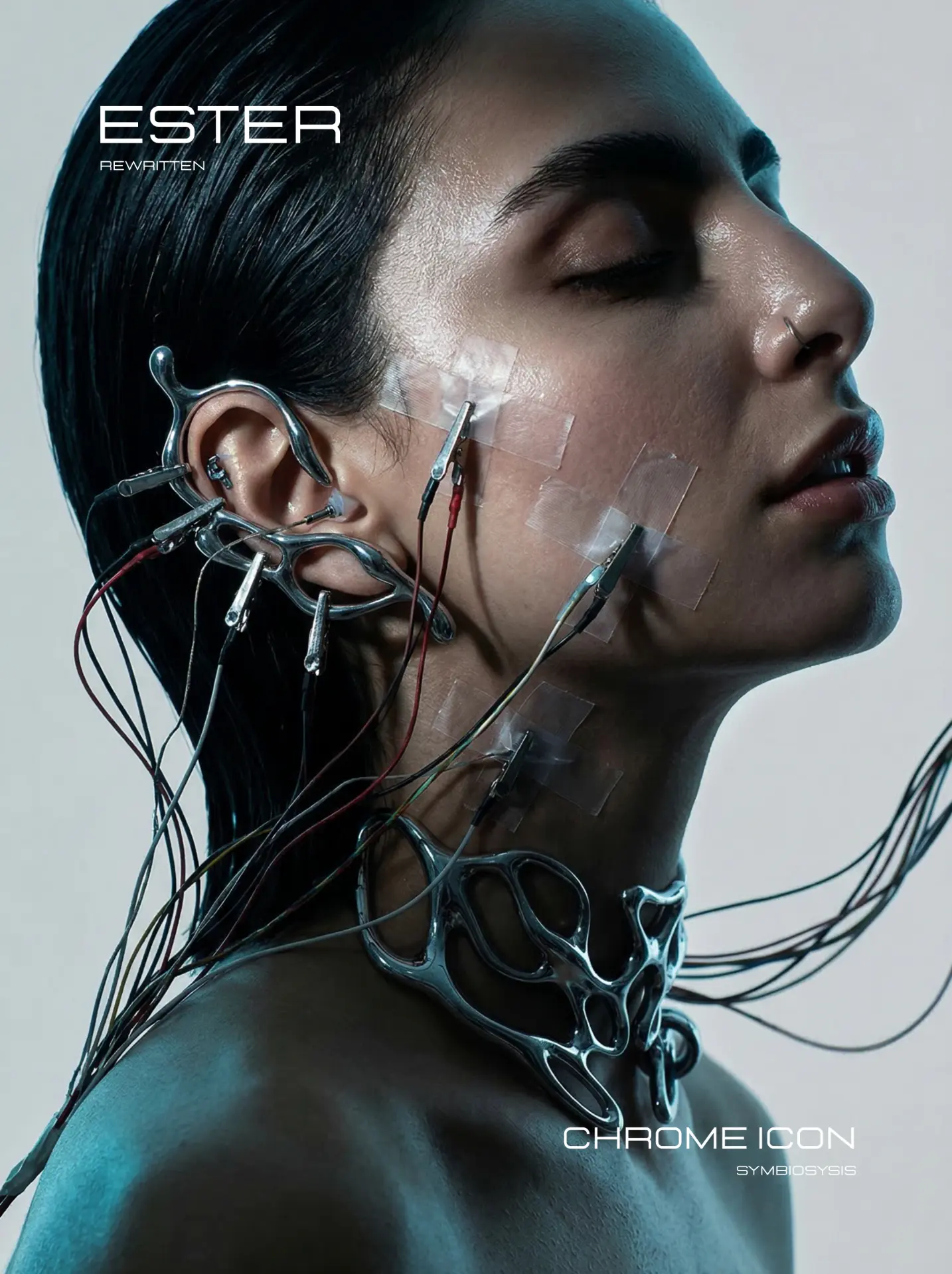 Chrome Icon poster · chrome jewellery and electrodes