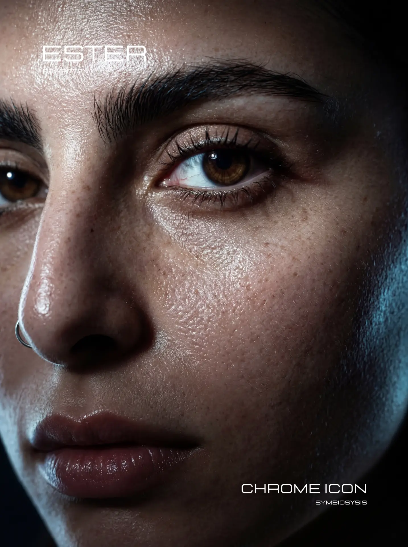 Chrome Icon poster · close-up portrait