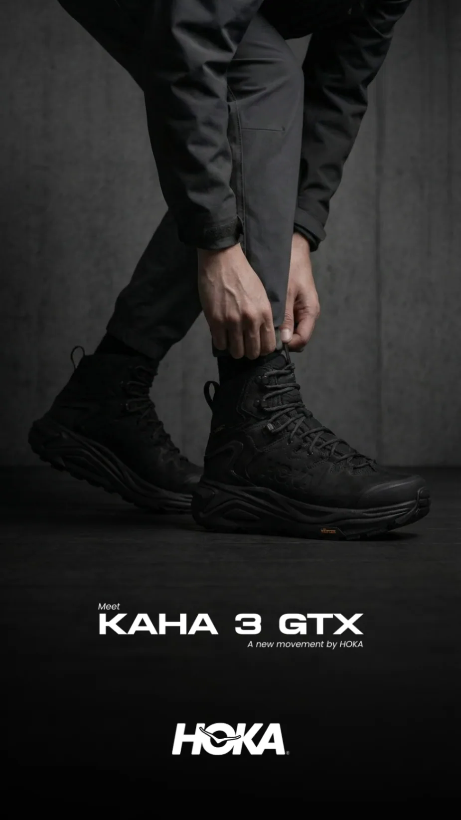 HOKA Kaha 3 GTX campaign visual