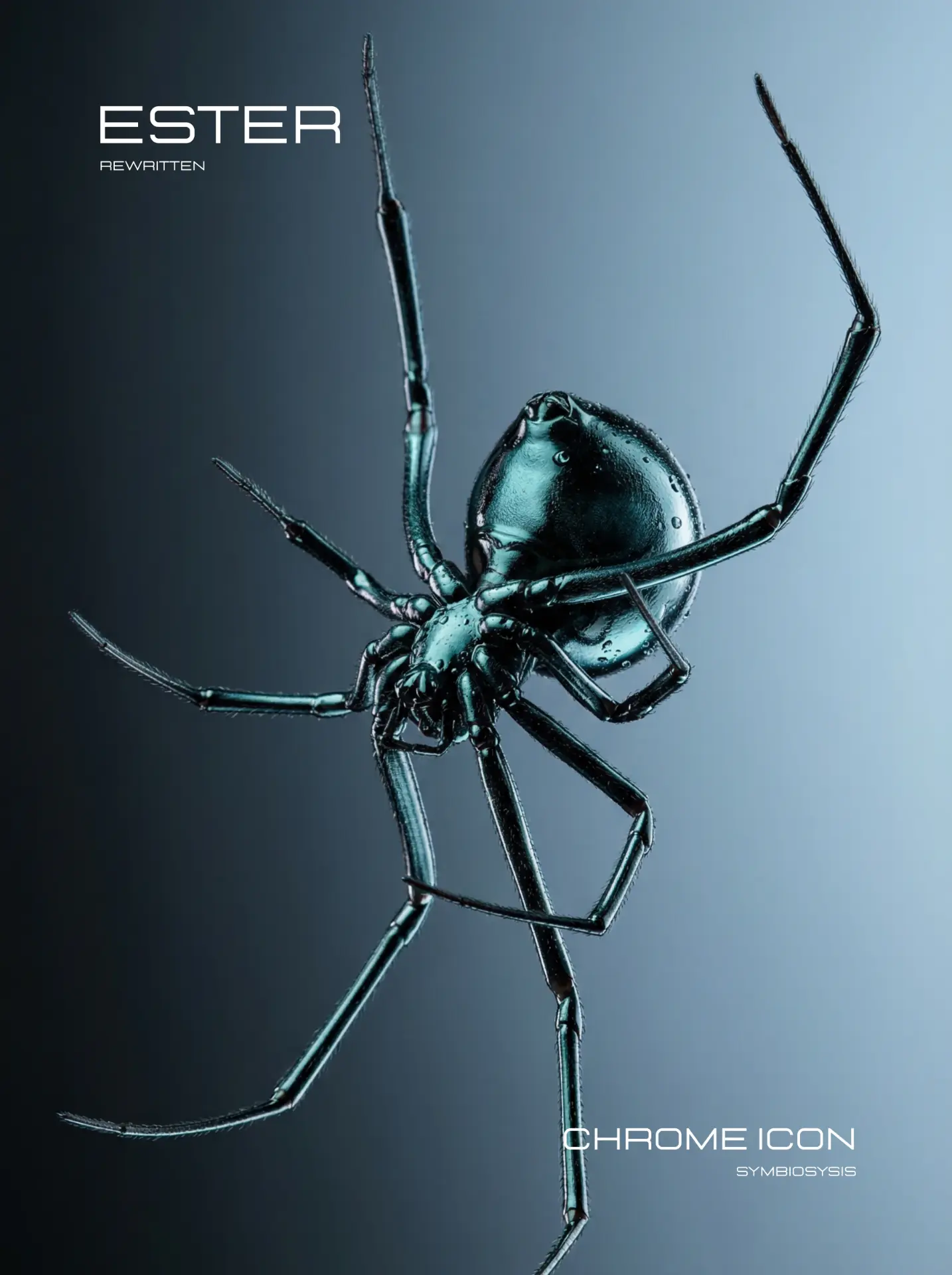 Chrome Icon poster · chrome spider, Symbiosysis