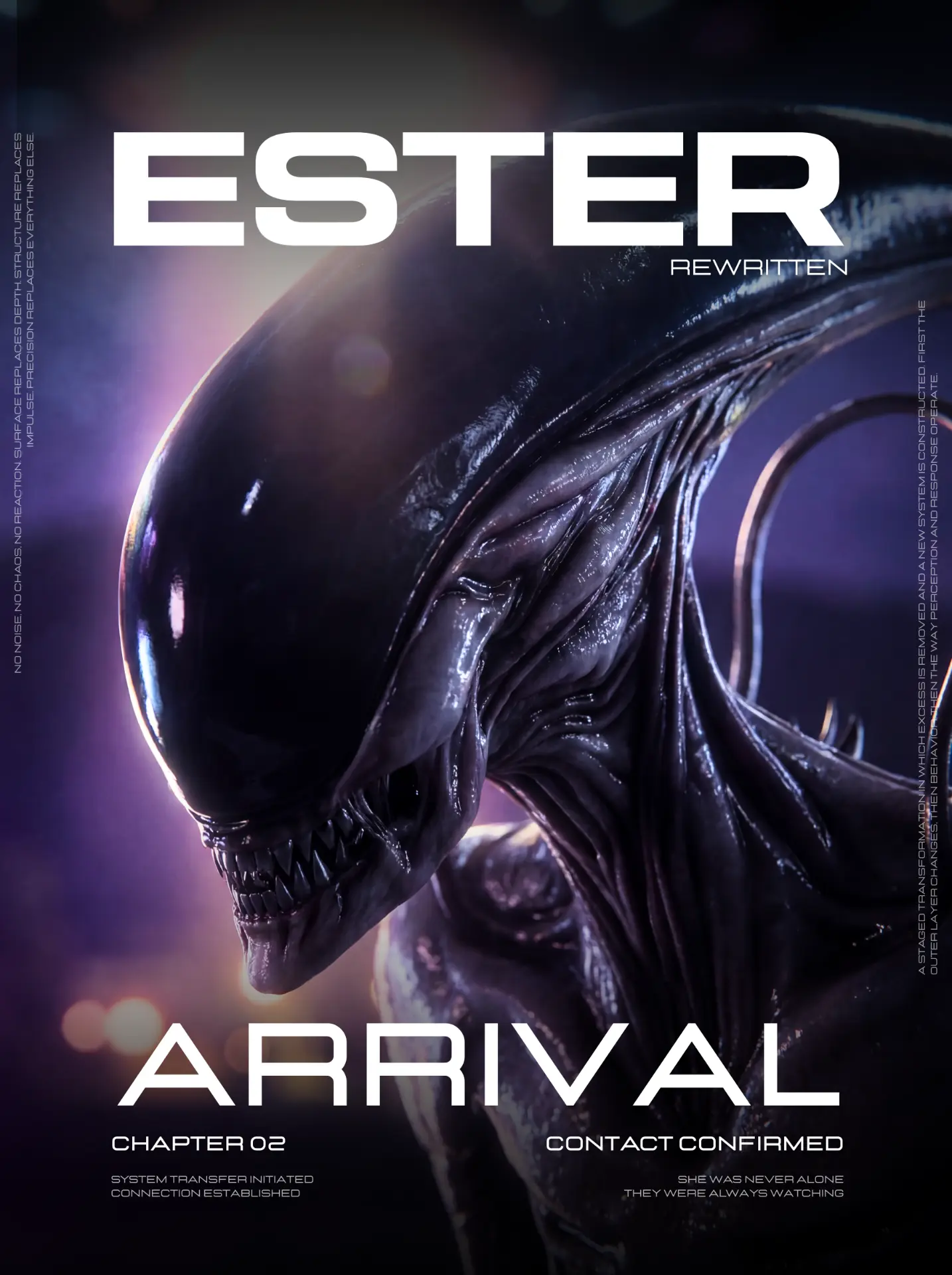 Arrival poster · alien profile close-up