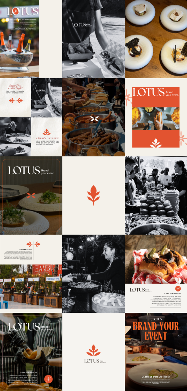 Lotus Catering Instagram feed redesign