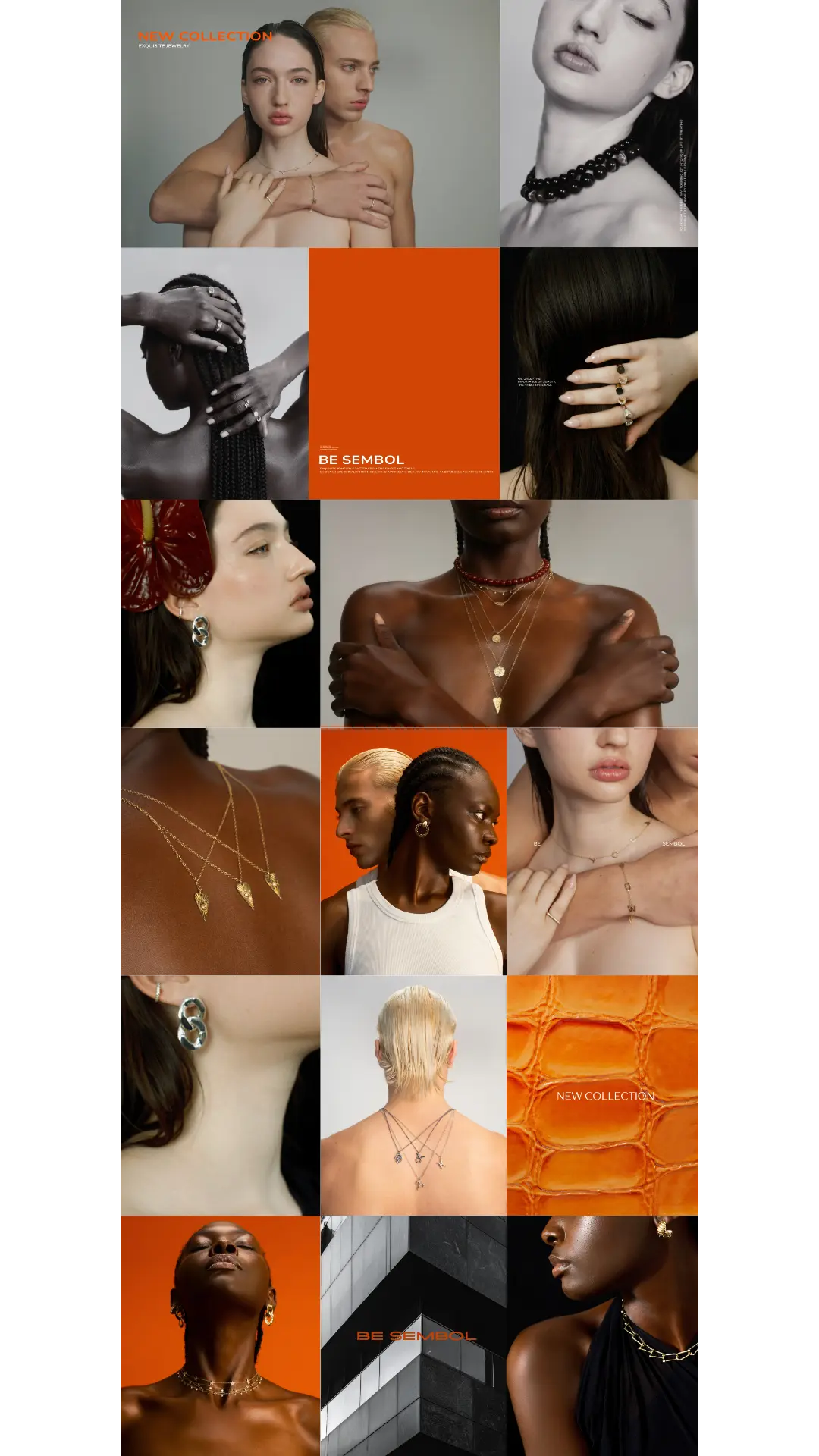 Be Sembol jewelry Instagram feed design