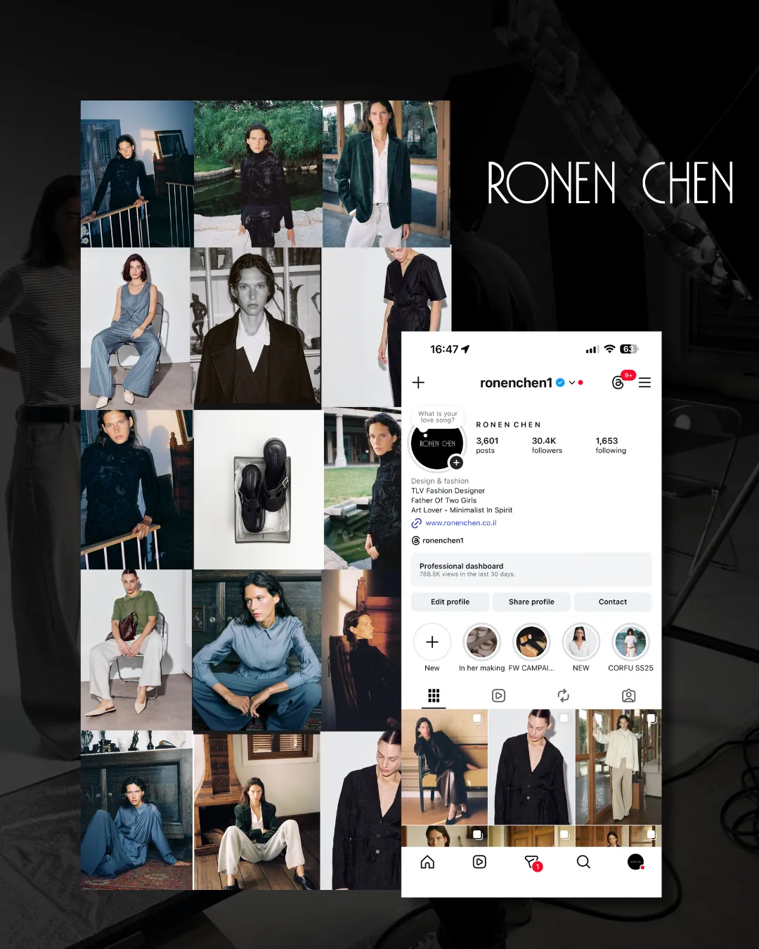 Ronen Chen Instagram feed system