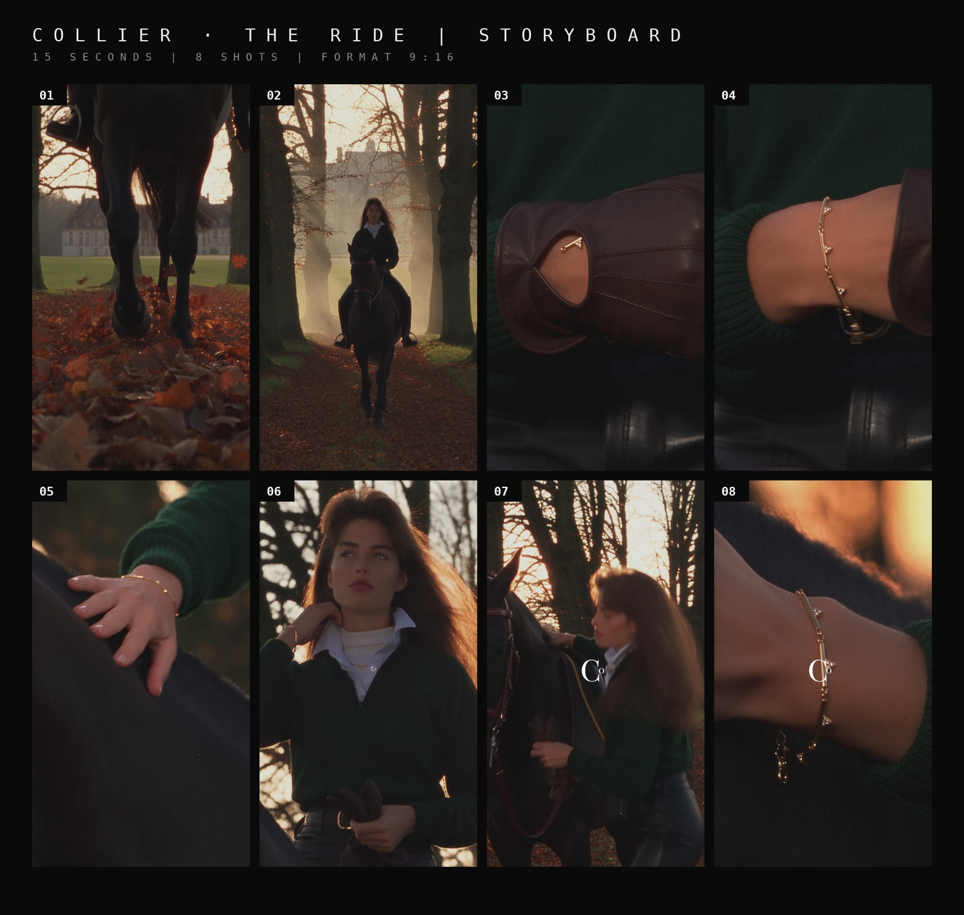 Collier The Ride storyboard
