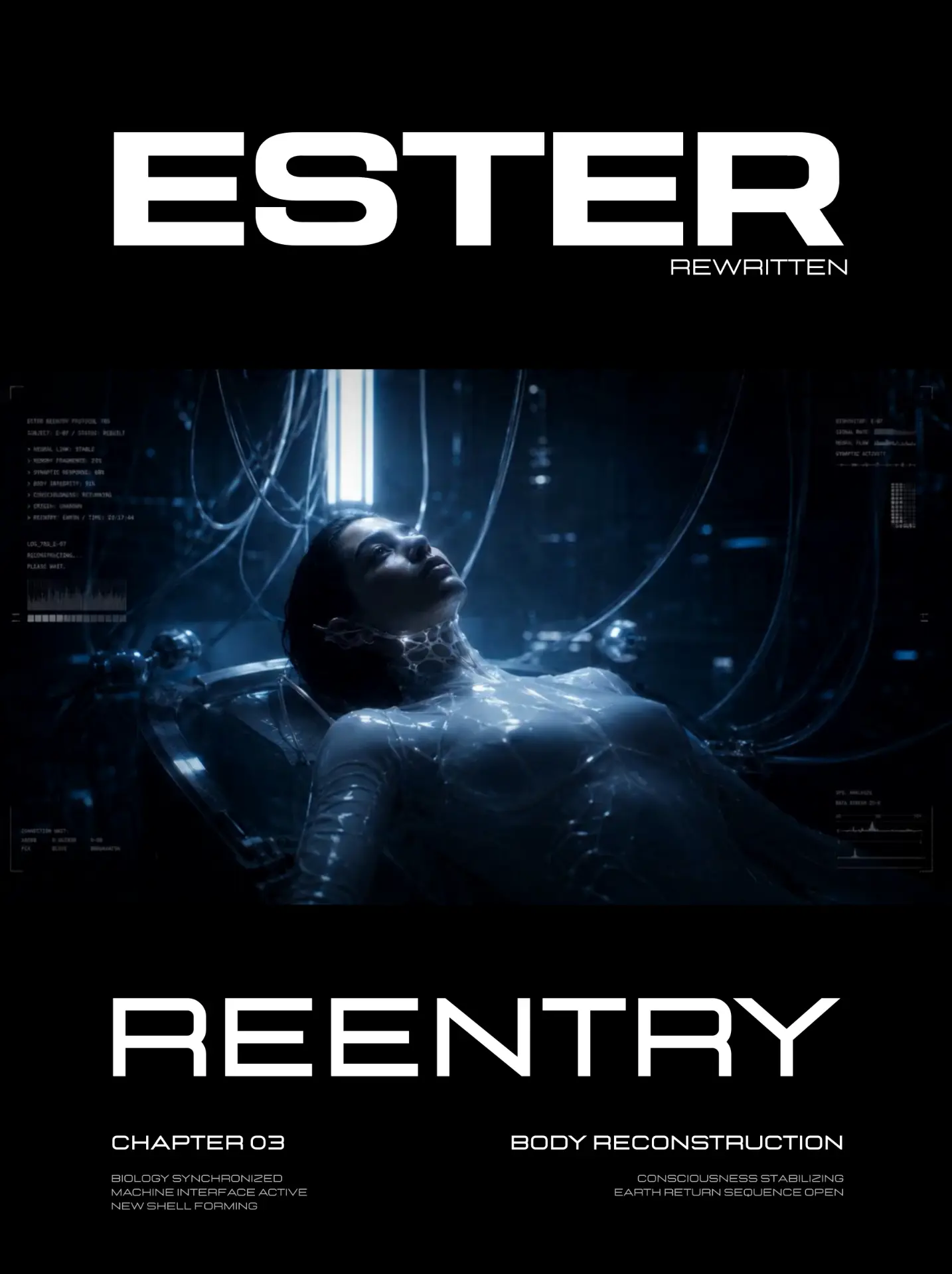 Reentry poster · chapter 03, body reconstruction chamber
